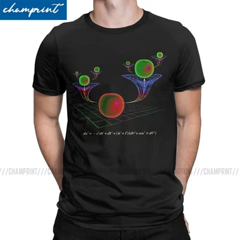 Moda găuri de Vierme T-Shirt pentru Barbati Round Neck T Shirt Mecanica Cuantică Fizica Științe Fizice Tocilar Tocilar New Sosire Îmbrăcăminte
