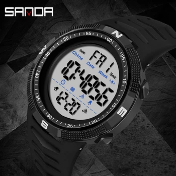 Moda SANDA Brand Militare Ceasuri Barbati 50M Impermeabil Sporturi Ceas pentru bărbați CONDUS Electronice Ceasuri Relogio Masculino