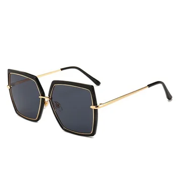 Moda Supradimensionat ochelari de Soare pentru Femei Brand Designer de Mare Cadru Doamnelor Ochelari de Soare Vintage de Conducere Aliaj Ochelari de soare UV400