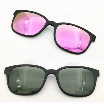Modelul Nu TJ009 singură tăiere TAC polarizat ochelari de soare patrati lentile pentru miopie hipermetropie ochelari extra clip pe sunlens
