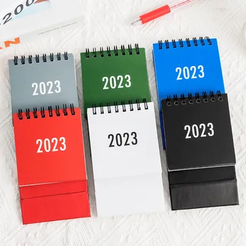 MOHAMM 1 Bucată Simplă de Culoare Solidă Tabel Mini Calendar de Birou pentru Aug 2022 Decembrie 2023 Programul de zi cu Zi Planificatorii