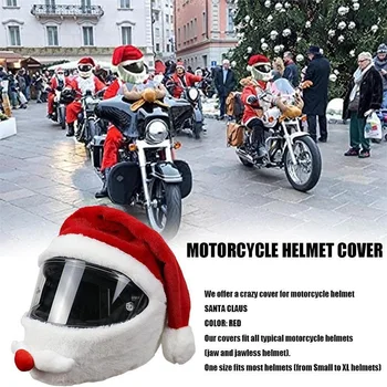 Moș Crăciun Casca Motocicleta Acoperi Festivalul De Crăciun Casca Capacul De Crăciun Cadou De Crăciun