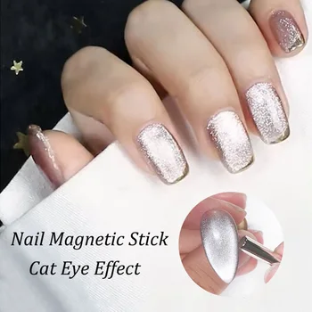 Nail Art Băț Magnet Magnet de Ochi de Pisica lac de Unghii Pentru Gel UV Lac 3D Ochi de Pisica Linie Benzi Efect Magnetic Puternic Pen Unghii Instrument