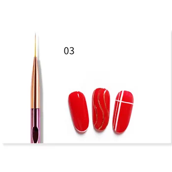 Nail Art Pictura franceză Liner Brush Flori Detaliază Desen UV Gel Design Dungi Linii Sfaturi Pen Instrumente de Manichiură