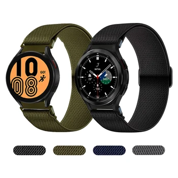 Nailon Solo Bucla Curea Pentru Samsung Galaxy Watch4 40mm 44mm banda de Tesatura Elastica pentru Watch4 clasic 46mm 42mm bratara Watchbands