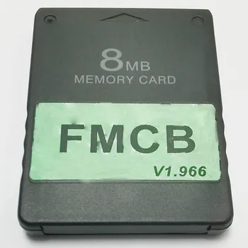 Negru v1.966 Free McBoot 8MB/16MB/32MB/64MB de Memorie Carte de Joc Economizor de Carduri pentru Sony Playstation 2 PS2