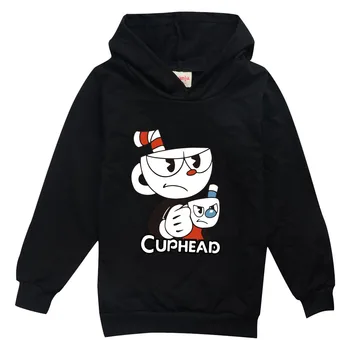 Noi Cuphead Aventura Copii Imbracaminte Cu Maneci Lungi Sweatershirt Copii Primavara Hanorac Tricou Baieti Topuri Fată Copilul Haine De Toamna 2020