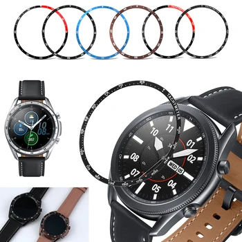 Noi din Oțel Inoxidabil Ceas Inteligent de Acoperire Pentru Samsung Galaxy Watch3 45 mm Rama cu Inel Adeziv AntiScratch Protecție în Caz de Metal Bezel