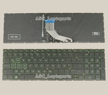 Noi latină spaniolă Teclado Tastatura Pentru HP Pavilion JOCURI 15-CX 15-CX000 15-cx0001la 15-cx0003la 15-cx0004la Verde cu iluminare din spate
