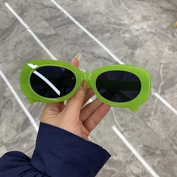 Noi Oval Mare Cadru Doamnelor ochelari de Soare Bomboane de Culoare Moda pentru Bărbați ochelari de Soare la Modă În 2022 Design Retro Nuante UV400 Ochelari