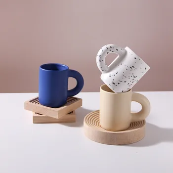 Nordic Creative Cană Ceramică Cu Grăsime Se Ocupe Personalizate Lucrate Manual Cafea Ceai Lapte Cana Decor Bucatarie Cadou Unic Pentru Femei Prieten