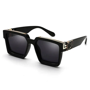 Nou de Lux de Brand Designer de Metri Supradimensionat ochelari de Soare Barbati Femei 2022 Moda Gros Ochelari Cadru Mens UV400 Celebritate de sex Masculin