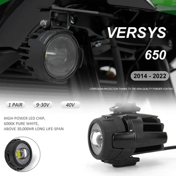 Nou Pentru Kawasaki Versys VERSYS 650 2022 - 2014 Motocicleta Ceață de lumină Upgrade Lumini Auxiliare Luminos Lampă 40W 6000K Versys650