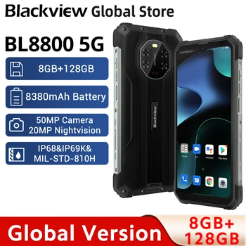 Noua Versiune Globală Blackview BL8800 8GB, 128GB Rugged Smartphone 6.58