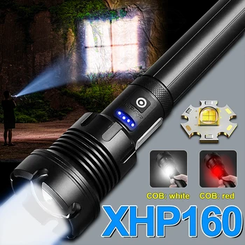 Noul upgrade-ul XHP160 COB cel Mai Puternic Lanterna Led-uri Lanterna Reîncărcabilă XHP90 Tactice Flash de Lumină 18650 USB de Mare Putere Lampă de Mână
