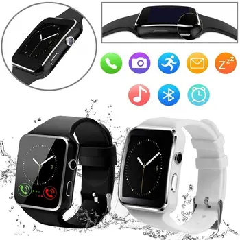Noul X6 Bluetooth Smart Watch Sport Pedometru Smartwatch cu Camera Suport SIM Card TF Whatsapp Facebook pentru Telefonul Mobil PK A1