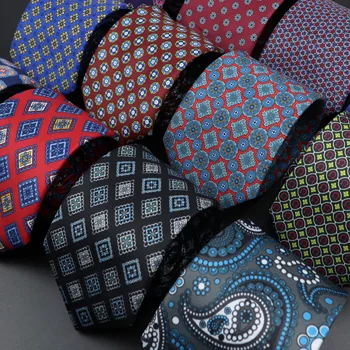Noutatea din Microfibră Cravata Super Moale Imitatie de Matase Paisley Cravate Pentru Bărbați Întâlnire de Afaceri Gravatas Formale 7cm Subțire de Moda Lega