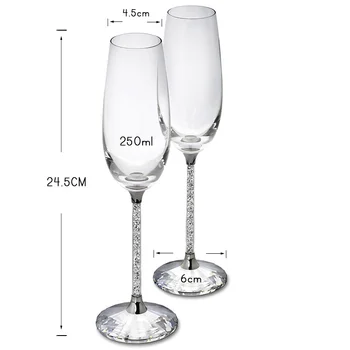 Nunta Creative Pahar de Vin cupa unic Șampanie Cristalină Partid Cadou de Prajire Cupă de Sticlă Cristal Aniversare