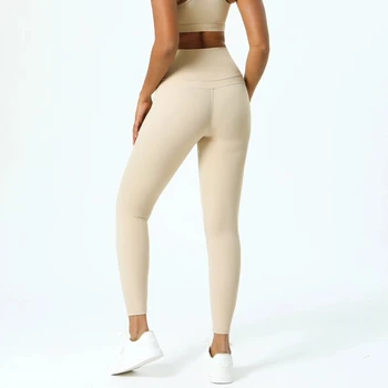 NWT Sport Dublu Hipline Mare Creștere Pantaloni Nu Cămilă Cusătură Yoga Strâns Femei Non-Alunecare de Înaltă Creștere Jambiere