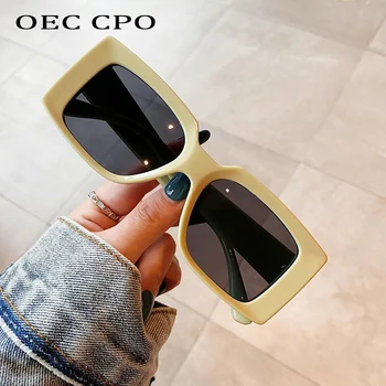 OEC CPO Pătrat ochelari de Soare pentru Femei Brand de Moda Punk Dreptunghi Ochelari de Soare Barbati Retro Nuante Steampunk Ochelari de Gafas De Sol Mujer