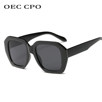 OEC CPO Supradimensionate pentru Femei ochelari de Soare Patrati 2019 Noua Moda de Epocă Ochelari de Soare Femei Gradient Negru Roz UV400 Gafas O59