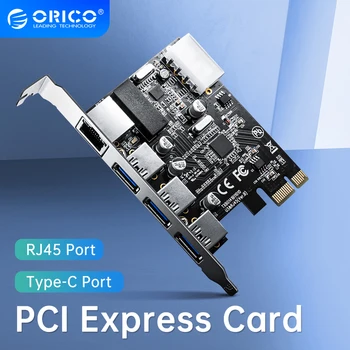 ORICO USB3.0 PCI Express Card de Expansiune de Tip c Port de Rețea Gigabit Rj45 Expansiune pentru Windows, Linux