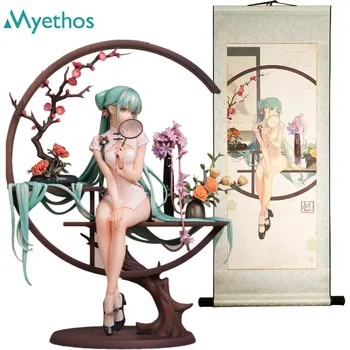 Original Myethos 1/7 VOCALOID Hatsune Miku Anime Figura Shaohua Ver Cheongsam Chineză Stil PVC Acțiune Figura Model de Jucărie Pentru Copii