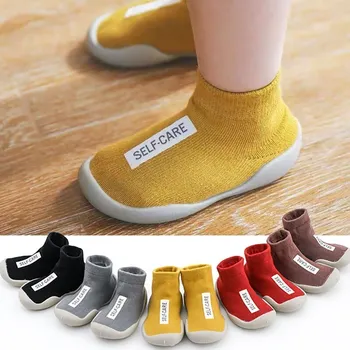 Pantofi Pentru Copii Sugari Moale De Cauciuc Fund Non-Alunecare Adidași Copilul Băieți Și Fete, Tricotate Prima Pietoni Nou-Născut Copii Șosete Pantofi 0-3 Ani