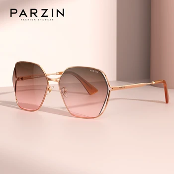 PARZIN 8303 Supradimensionate Nailon ochelari de Soare Femei de Moda Hollow Treptată Pătrat Accesorii Ochelari UV400 Nuante pentru Femei de Cumpărături