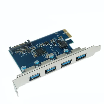 PCIE LA 4 Porturi USB 3.0 PCI-e Adaptor PCI Express USB 3.0 4-port HUB 5.0 Gbps 19Pin FL1100 chipset Suport WIN10 WIN8 MAC OS