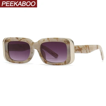 Peekaboo moda ochelari de soare uv400 feminin stil de vara pătrat ochelari de soare pentru femei maro leopard de vânzare fierbinte doamnelor 2023
