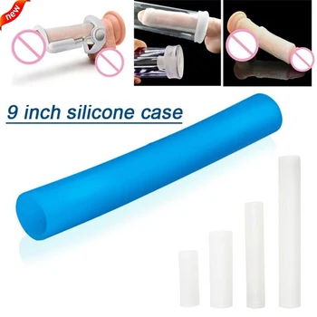 Penis Sleeve Extender Pompa Vacuum Capac Accesorii De Extindere Glandul Protector Silicon Reutilizabile Caz Diferite Dimensiuni Kit De Prindere
