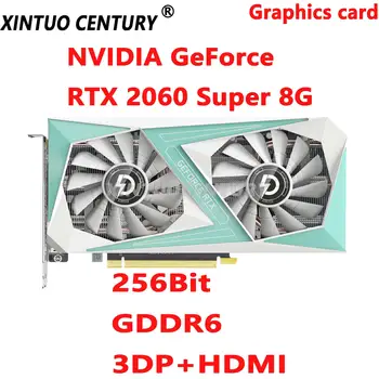 Pentru NVIDIA GeForce RTX 2060 Super Grafica 8GB 256 GDDR6 Jocuri Grafica PCIE, PCI-E3.0 16X 3DP+HDMI 8pini Noi HD Miniere GPU