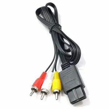 Pentru SNES N64 Gamecube 6FT RCA AV TV Audio Video, Cablu Stereo Cablu Durabil Conector Pentru Nintend 64 1,8 M