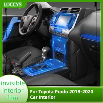 Pentru Toyota Prado 2018-2020 Auto Interior Consola centrala Transparent TPU Film Protector Antiscratc Reparații Filmul Accesorii LHDRHD