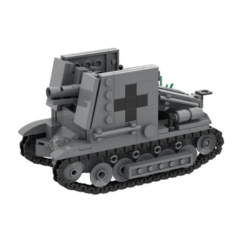 Personalizat 370+Buc Militare de Armata germană Bison Artilerie Autopropulsate Rezervor de Cărămizi Kit MOC Militare de Tancuri Bloc Kit