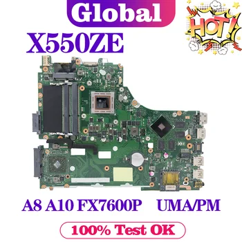 Placa de baza Laptop X550ZE X550ZA X550Z X750Z K555Z VM590Z A555Z X750DP K550D Placa de baza A8 A10 FX7600P/FX7500P LVDS/EDP UMA/PM