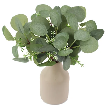 Plante artificiale Verde Frunze de Eucalipt pentru Acasă Decorare Nunta Accesorii Diy Fotografie Recuzită Aranjament floral de Craciun
