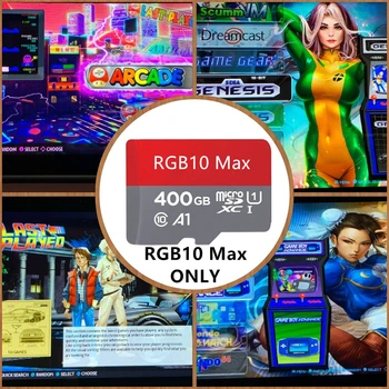 Plug&Play 400 GB 'RG10 Max' Micro SD Card - 16000+ Jocuri Preîncărcate! Cel Mai Bun De Pe Pământ, Optimizat EmuElec Multi-Emulatoare