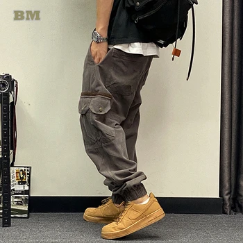 Plus Dimensiune Japoneză Streetwear Casual Pantaloni Bărbați Îmbrăcăminte Harajuku Sport Joggeri Coreean Hip Hop Supradimensionat Pantaloni Sex Masculin