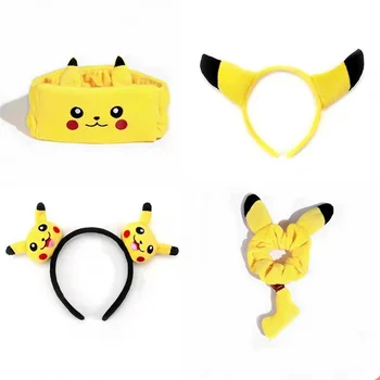 Pokemon Anime Cifre Pikachu Bentita Pikachu Păpușă De Pluș Banda Decor Petrecere Ac De Păr Fete Drăguț Banda De Susținere Accesorii Cadou