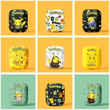 Pokemon Pikachu Caz De Protecție Pentru Apple Airpods 3 Mat Moale Subțire De Acoperire Pentru AirPod Pro 1 2 Wireless Bluetooth Pentru Căști Funda
