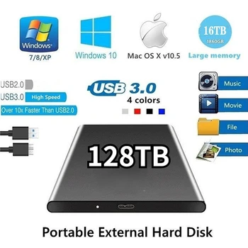 Portabil de Mare viteză de 500GB, 1TB, 2TB SSD 4TB 8TB Hard Disk Extern de Stocare în Masă USB 3.0 16TB 32TB Original Mobile SSD pentru Laptop