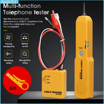 Portabil RJ11 Telefon Rețea de Telefonie Tester de Cablu de Toner Sârmă Tracker de Marcare Instrumente de Rețele Diagnostica Ton de Linie Finder Detector