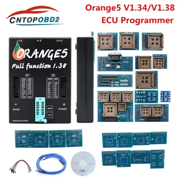 Profesionale Orange5 Programmer V1.38 Plin Cu Adaptor OEM Orange5 V850E2 SW V1.34 OBD2 ECU Programator Dispozitiv Cu 24 De Adaptoare