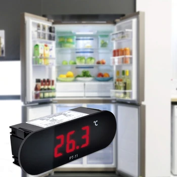PT-11 LED-uri Digitale, Contor de Temperatura de -20~300℃ pentru Frigider/Tort Cabinet Rezistenta la Temperaturi Ridicate Usor de instalat
