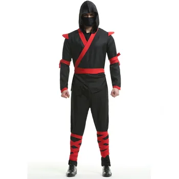 Purim Costum de Halloween pentru Adulti Barbati Costum Ninja Japonia Arte Martiale Ninja Cosplay Haine Seturi