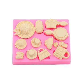Pălărie sac sac pieptănare prăjituri de zahăr mucegai silicon ciocolată manual de copt mucegai desert tort de decorare gadget DIY bicarbonat de mucegai