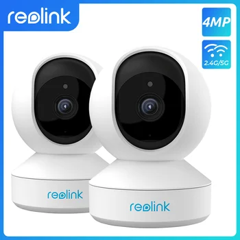 Reolink 4MP Baby Monitor Pan/Tilt WiFi Camera 2.4 G/5G 4MP Full HD WiFi Camera Video de Interior Home Security Camera IP E1 Pro