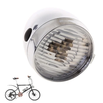 Retro clasic Simplificat Biciclete Cap Lumina Super-Luminos LED-uri de Metal Cromat Biciclete Faruri Ciclism Iluminat de Noapte de Echitatie